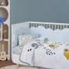 Κουβέρτα Βελουτέ Κούνιας Das Baby 4977 Taupe-Mint 110x140
