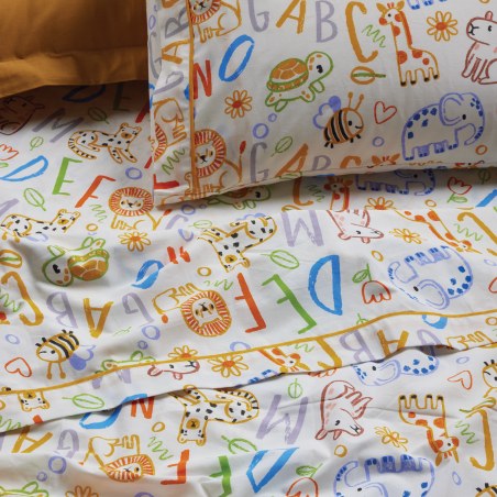 Σετ Παιδική Παπλωματοθήκη Μονή 2 Τεμαχίων Das Kids 4970 Multicolor 160x240