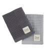 Σετ Ποτηρόπανα 2 Τεμαχίων Das Home 0801 Grey 40x60