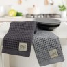 Σετ Ποτηρόπανα 2 Τεμαχίων Das Home 0801 Grey 40x60