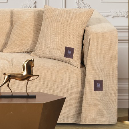 Ριχτάρι Τριθέσιου Greenwich Polo Club 3923 Beige 180x300