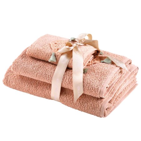 Σετ Πετσέτες 3 Τεμαχίων Das Home Daily 0729 Σομόν