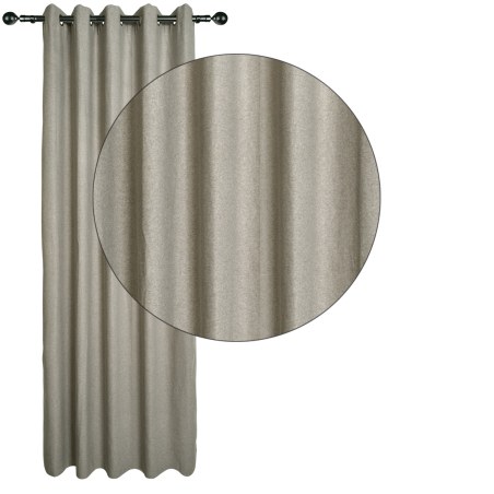 Κουρτίνα Με Κρίκους Das Home 140Χ270 2260 Σπαγγί Σκούρο