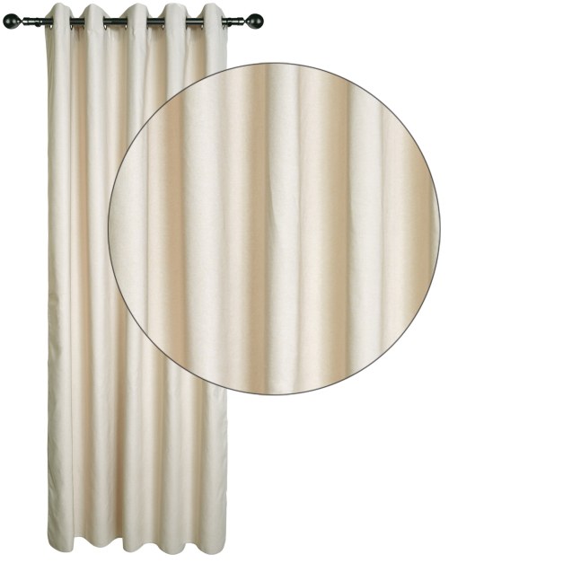 Κουρτίνα Με Κρίκους Das Home 140Χ270 2257 Μπεζ
