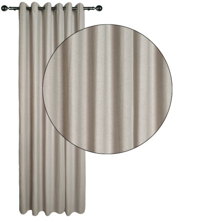 Κουρτίνα Με Κρίκους Das Home 140Χ270 2258 Σπαγγί