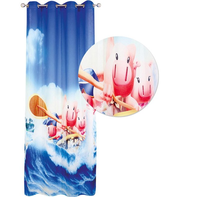 Παιδική Κουρτίνα Das Home 2122 Μπλε-σιελ-σομων...