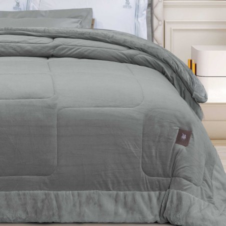 Κουβερτοπάπλωμα King Size με Γούνα Sherpa Greenwich Polo Club 3967 Grey 240x250
