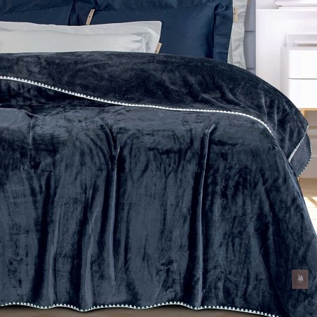 Κουβέρτα Fleece Υπέρδιπλη Greenwich Polo Club 4442 Royal Blue 220x240