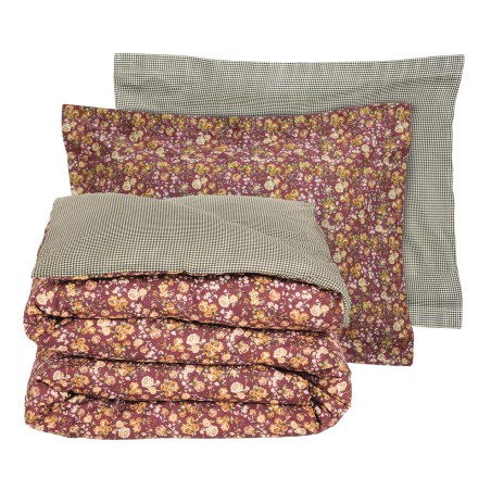 Σετ Σεντόνια King Size 4 Τεμαχίων Das Home 9683 Bordeaux-Green 260x280