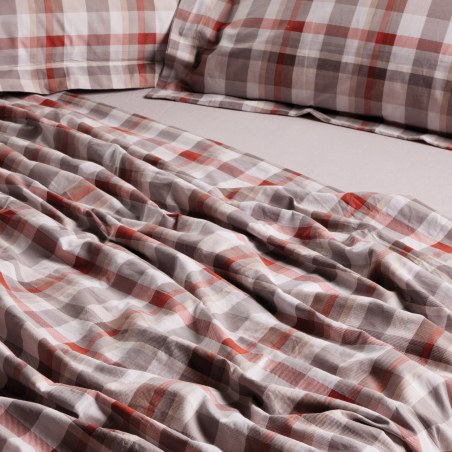 Σετ Παπλωματοθήκη Υπέρδιπλη 3 Τεμαχίων Das Home 9690 Taupe 220x240