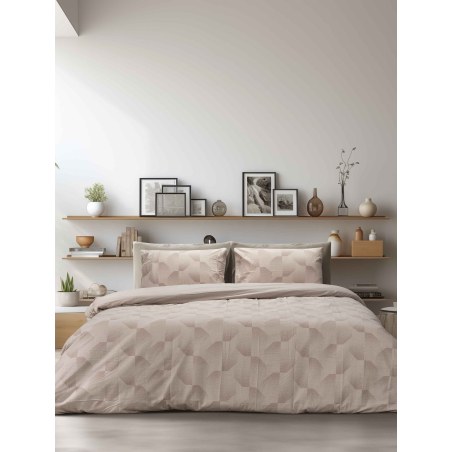 Σετ Παπλωματοθήκη Υπέρδιπλη 3 Τεμαχίων Madi Boxy 220x240