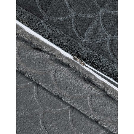 Παπλωματοθήκη Μονή Madi Nevola Ανθρακί 160x220