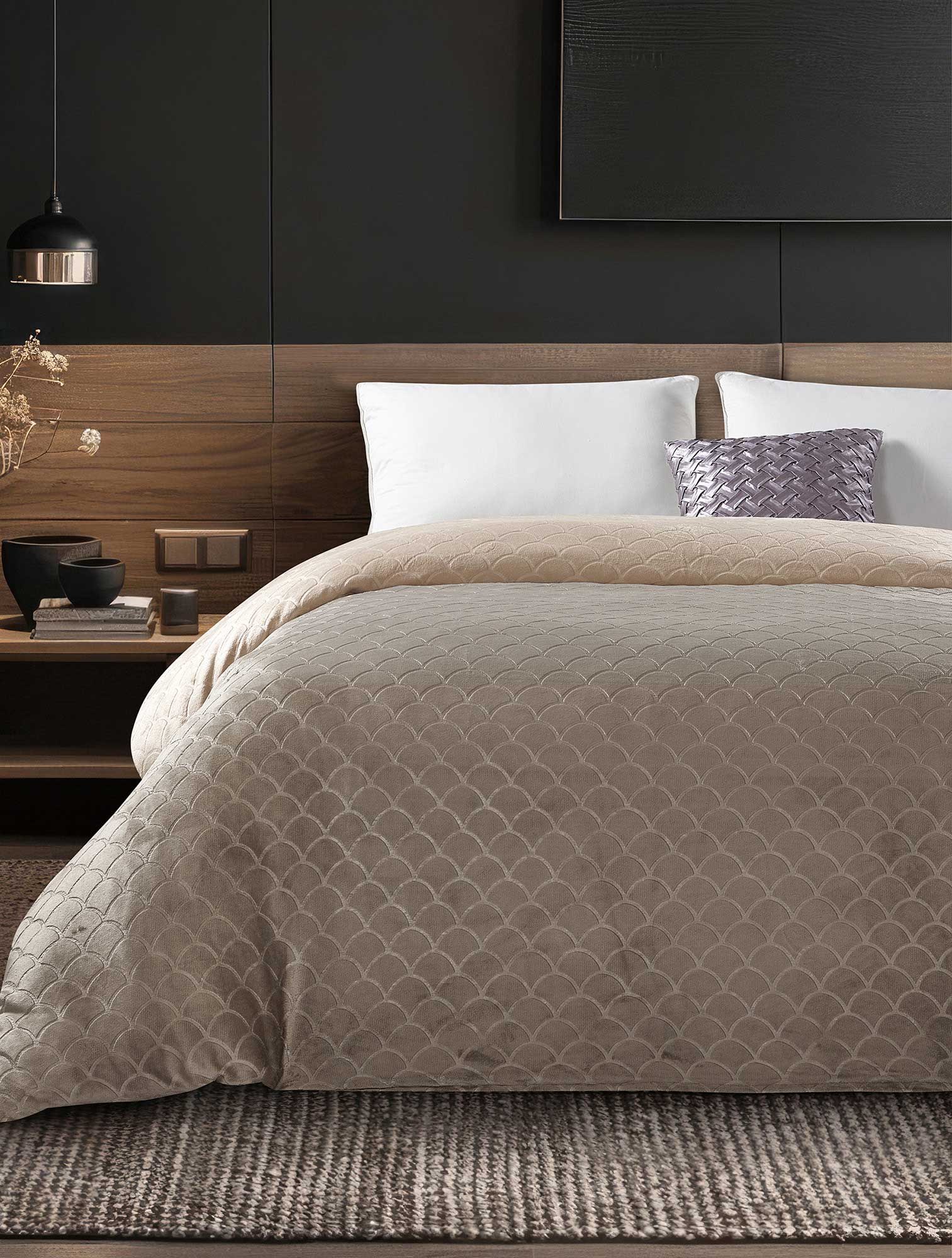 Παπλωματοθήκη Μονή Madi Nevola Κρεμ 160x220