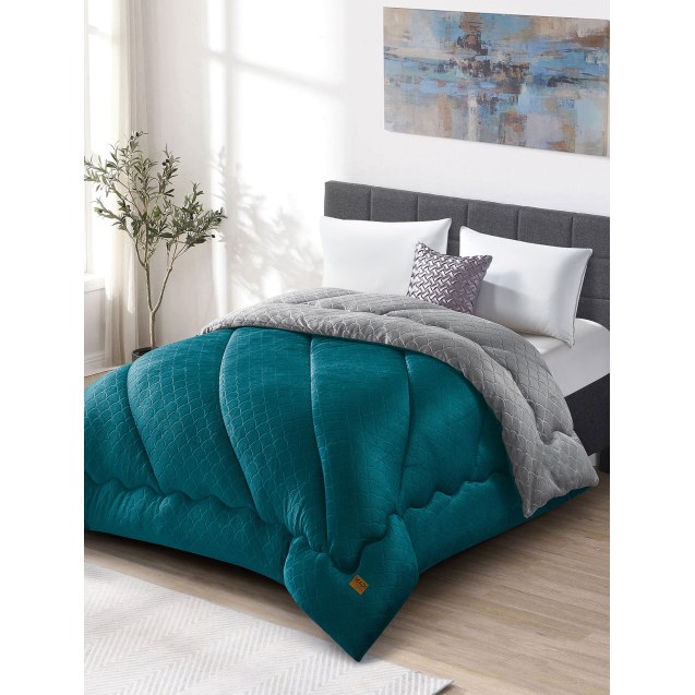 Κουβερτοπάπλωμα Μονό Madi Lunora Πετρόλ 160x220