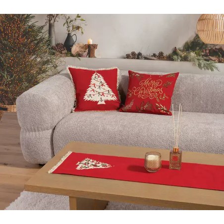 Χριστουγεννιάτικο Διακοσμητικό Μαξιλάρι Nef-Nef Christmas Deco Tree Red 45x45