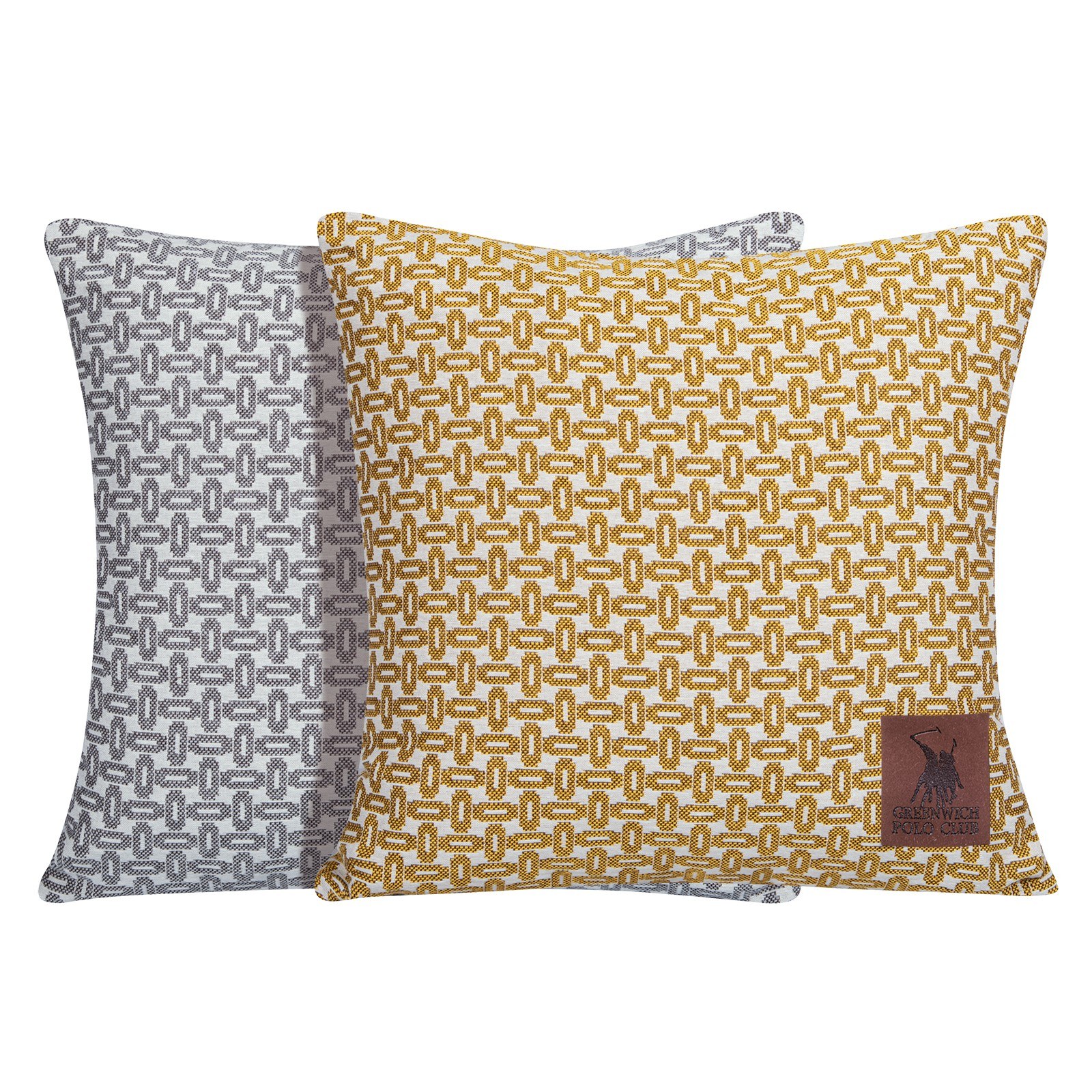 Μαξιλάρι Διακόσμησης Greenwich Polo Club 40X40 3921 Γκρι- Μπεζ