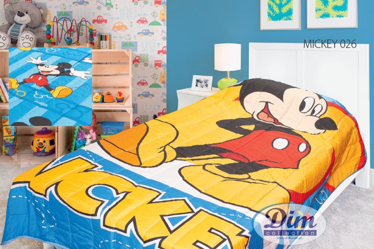 Κουβερλί Μονό Disney Dimcol Digital Print Mickey 26 160