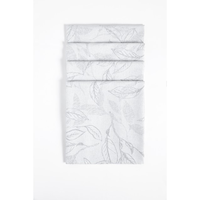 Σετ Πετσέτες 4 Τεμαχίων Nima  Florelia Gray 42x42