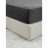Σεντόνι Ημίδιπλο Jersey με Λάστιχο Nima Tender Black 120x200+40