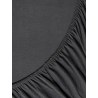 Σεντόνι King Size Jersey με Λάστιχο Nima Tender Black 180x200+40