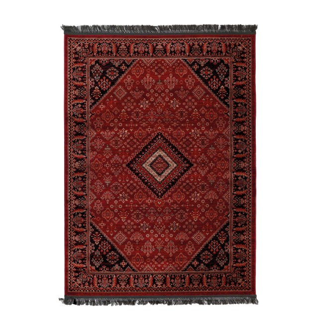 Κλασικό χαλί Afgan 306A D.RED BLACK Royal...