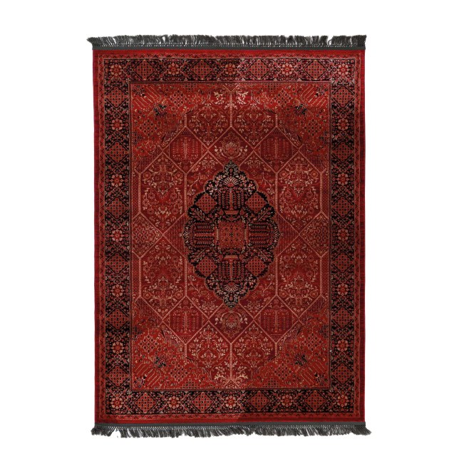 Κλασικό χαλί Afgan 316A D.RED BLACK Royal...
