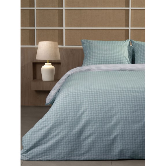 Σετ Σεντόνια Cotton Feelings 2064 Aqua Υπέρδιπλο...