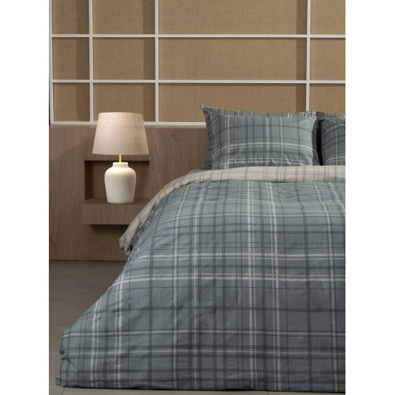 Σετ Σεντόνια Cotton Feelings 2066 Aqua Υπέρδιπλο...