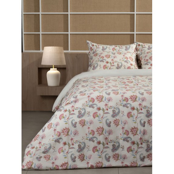 Σετ Σεντόνια Cotton Feelings 2068 Ecru Υπέρδιπλο...