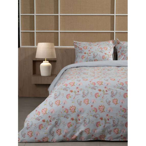 Σετ Σεντόνια Cotton Feelings 2068 Grey Υπέρδιπλο...