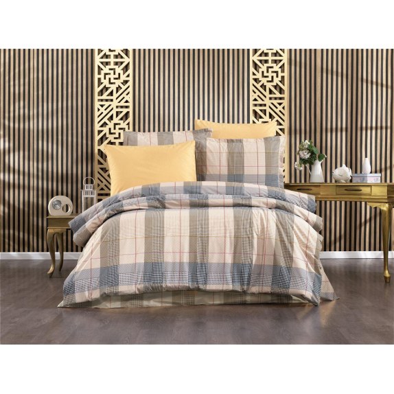 Παπλωματοθήκη Μονή Dimcol Αντιγόνη 340 160x240 Beige