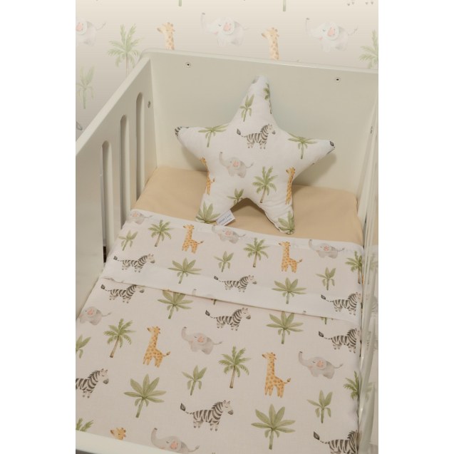 Σεντόνια Λίκνου Σετ 2τ -75x110-100% Βαμβάκι Des...