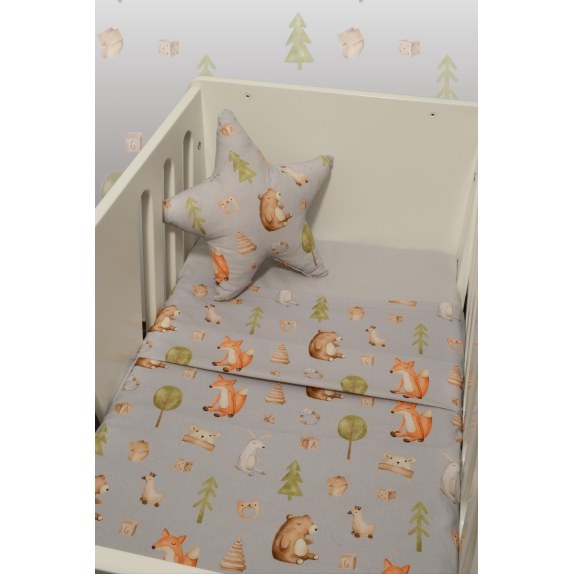 Σεντόνια Λίκνου Σετ 2τ -75x110-100% Βαμβάκι Des -427...