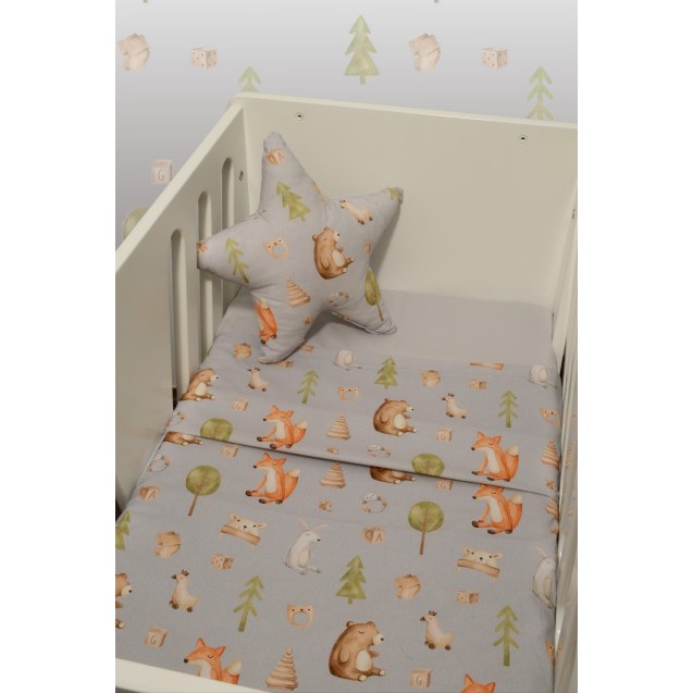 Σεντόνια Λίκνου Σετ 2τ -75x110-100% Βαμβάκι Des...