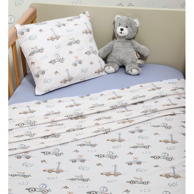 Σεντόνια Κούνιας Σετ 3τ -110x170 με λάστιχο Des...