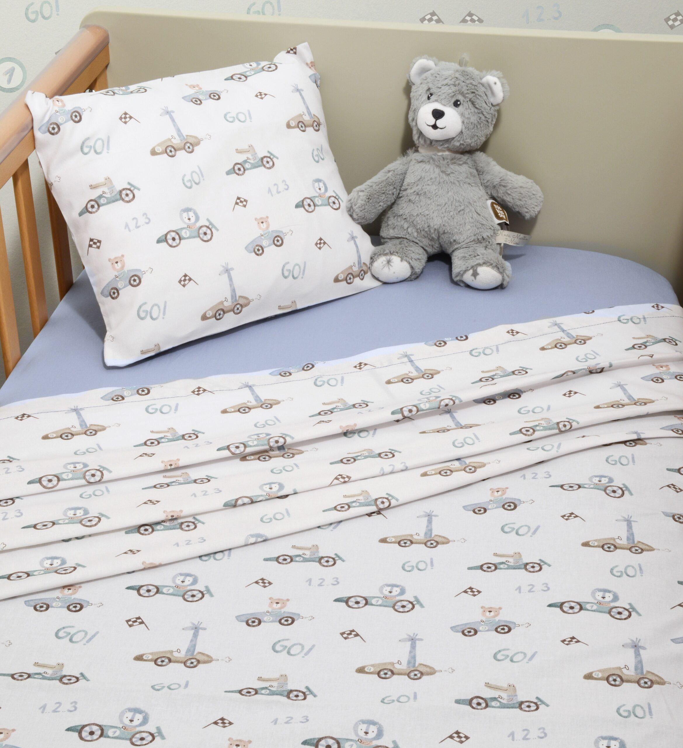 Σεντόνια Κούνιας Σετ 3τ -110x170 με λάστιχο Des -421 Oliver Baby