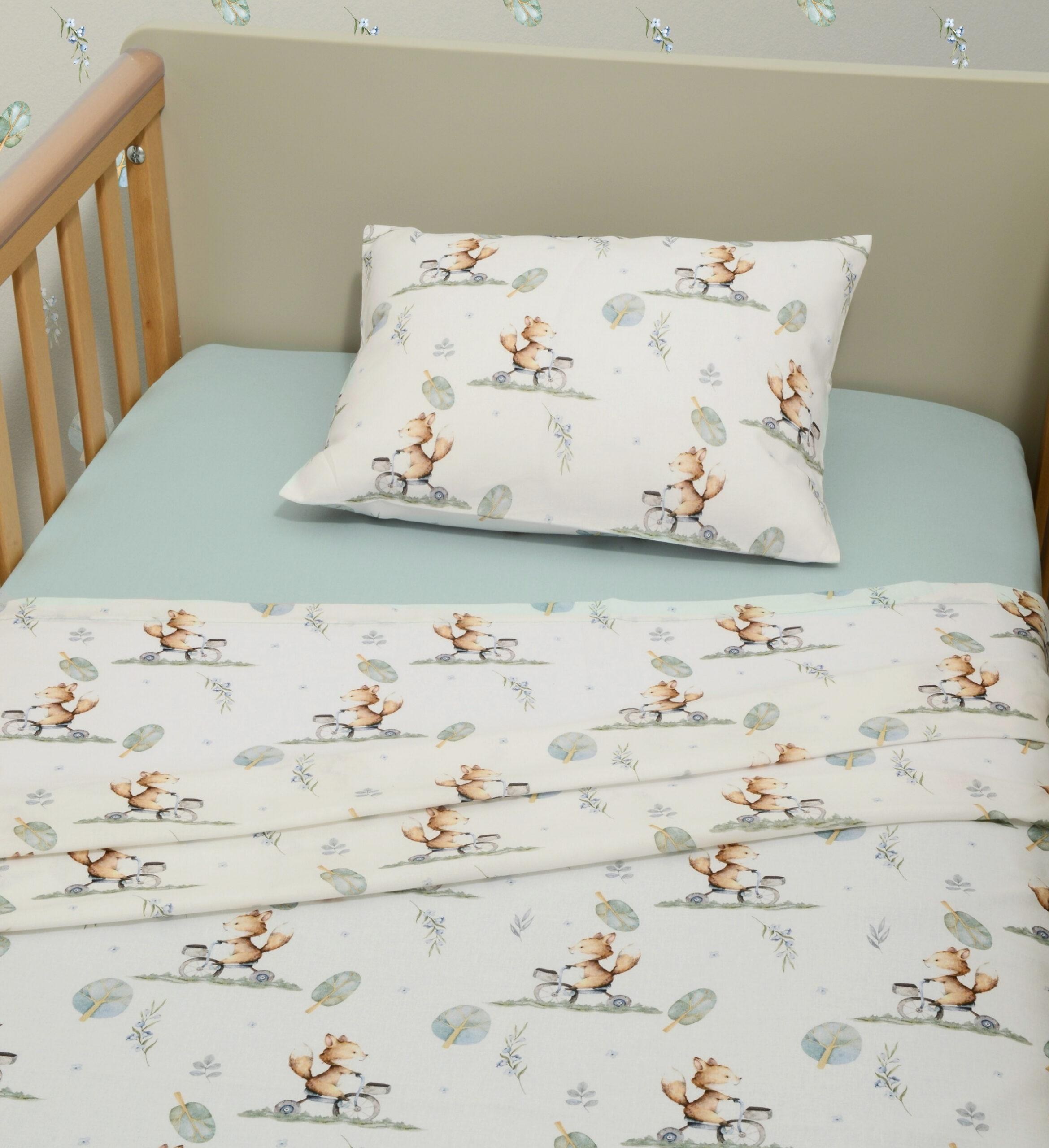 Σεντόνια Κούνιας Σετ 3τ -110x170 με λάστιχο Des -423 Oliver Baby