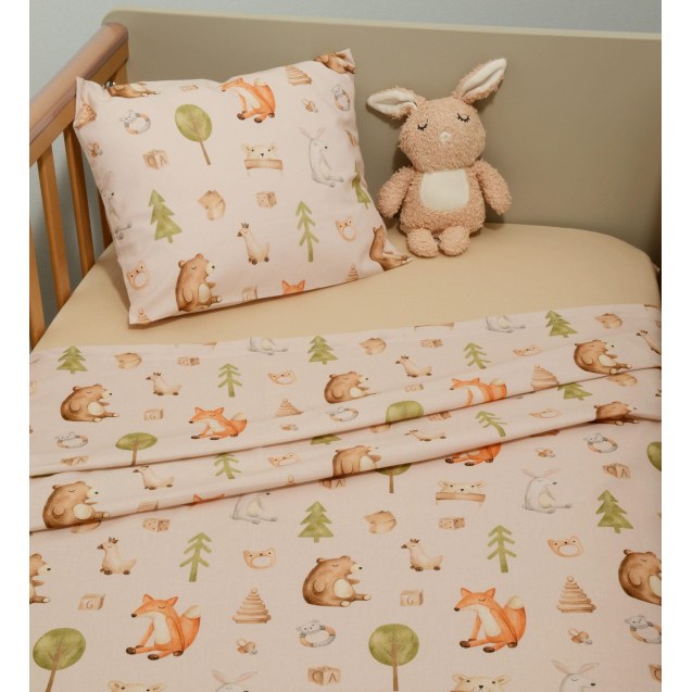 Σεντόνια Κούνιας Σετ 3τ -110x170 με λάστιχο Des...