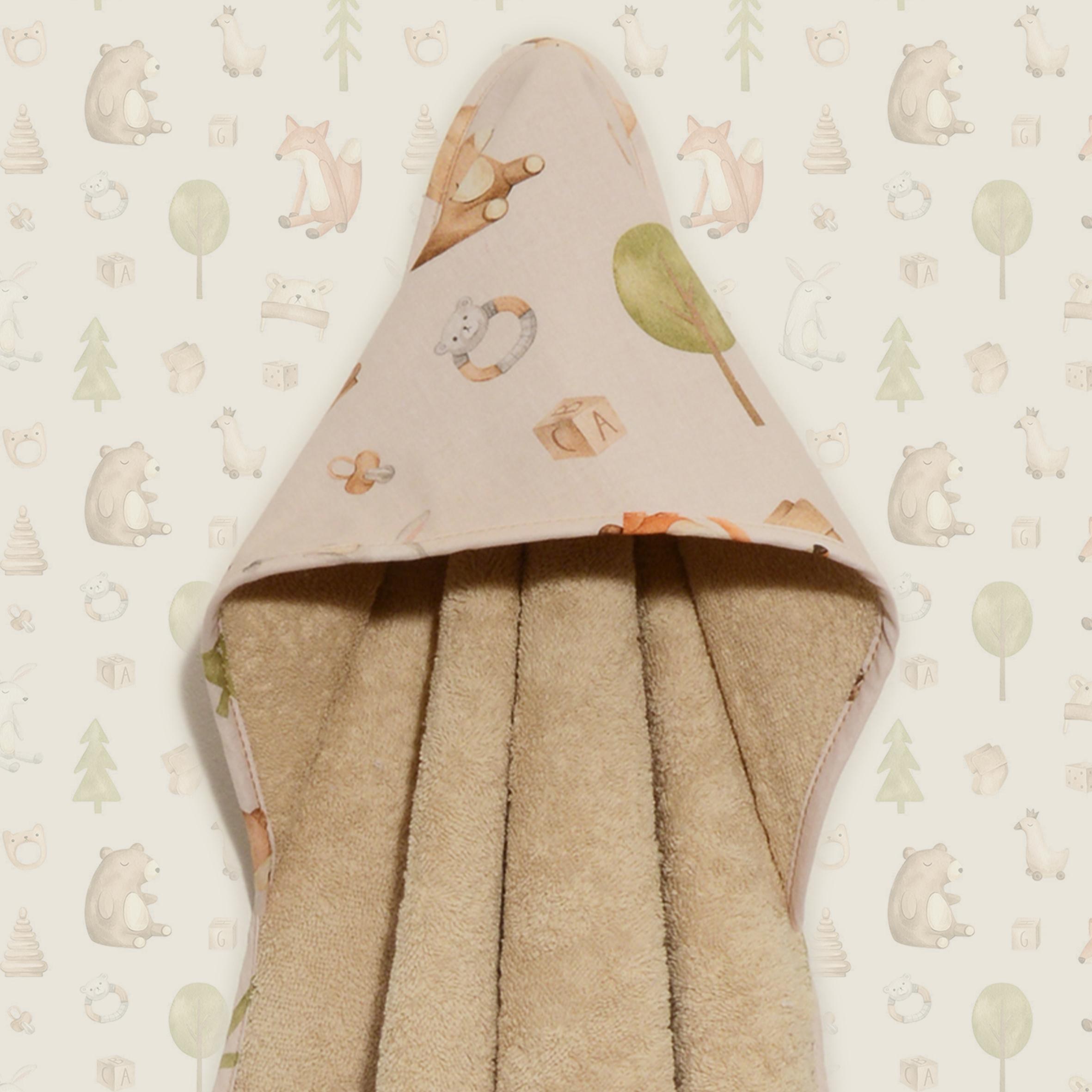 Μπουρνούζι κάπα 75x75 100% βαμβάκι 450 γρμ/τμ Des -428 Oliver Baby