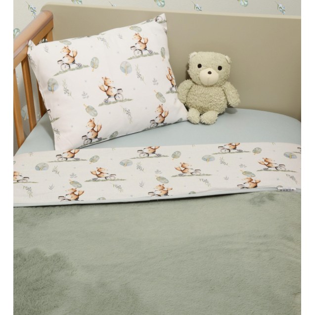 Minky ΝEW Κουβέρτα Κούνιας Διπλής Όψης 100x150...