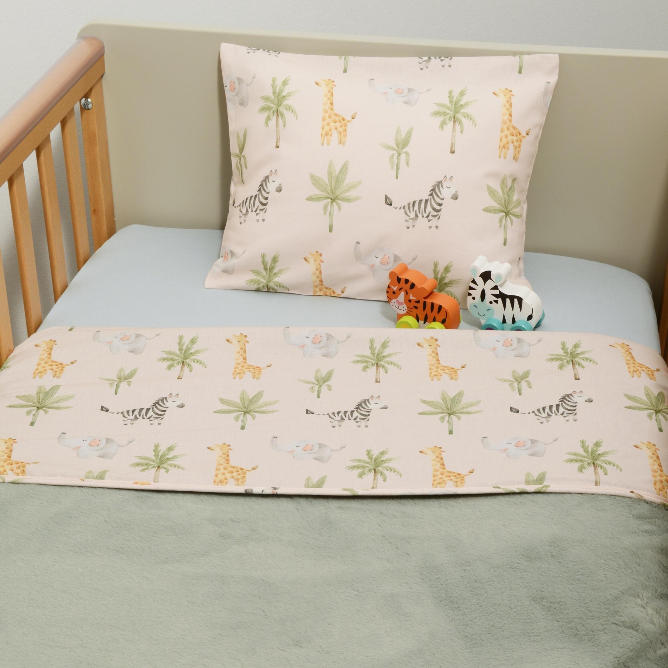 Minky ΝEW Κουβέρτα Λίκνου Διπλής Όψης 75x95 Des -425 Oliver Baby