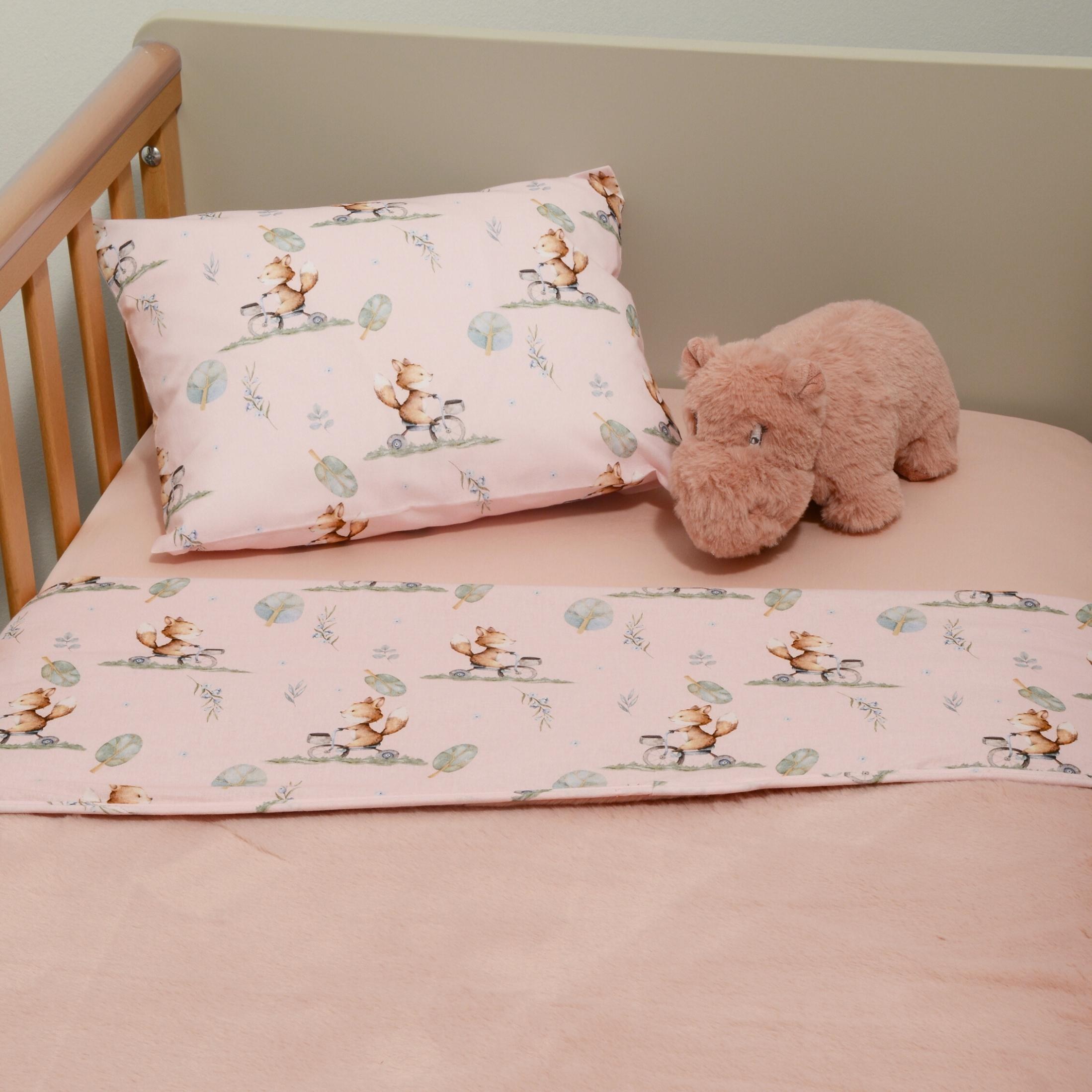 Minky ΝEW Κουβέρτα Λίκνου Διπλής Όψης 75x95 Des -426 Oliver Baby