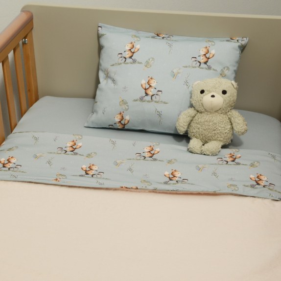 Minky ΝEW Κουβέρτα Λίκνου Διπλής Όψης 75x95 Des -429...