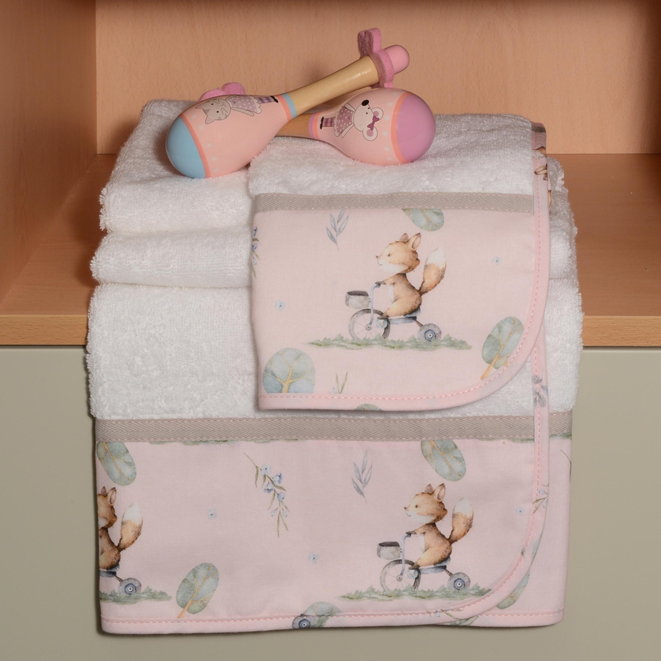 Σετ πετσέτες 2 τεμ 100% βαμβάκι 450 γρμ/τμ 30x50 & 70x120 Des -426 Oliver Baby