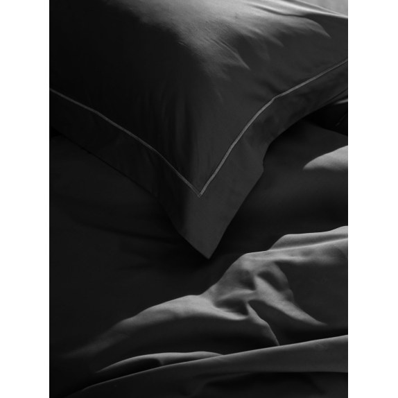 Μαξιλαροθήκες Βαμβακοσατέν Omnia Oxford Black...