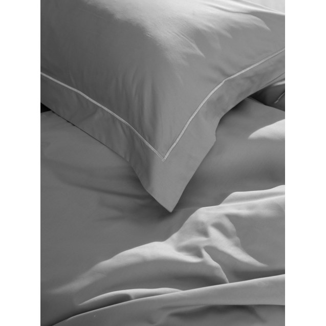 Μαξιλαροθήκες Βαμβακοσατέν Omnia Oxford Grey...