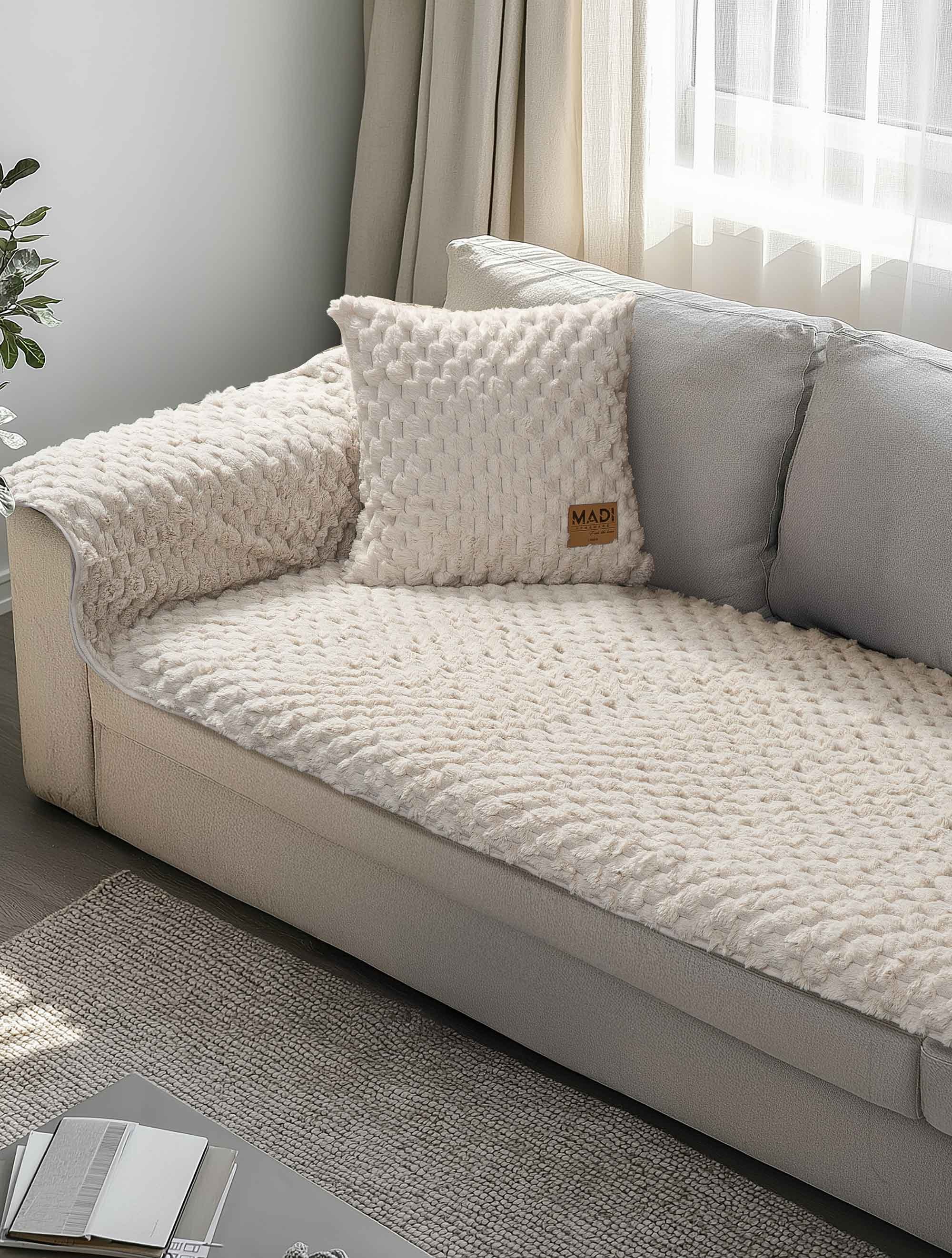 Μεμονωμένο γούνινo κάλύμμα MAISONY BEIGE-5210186023402