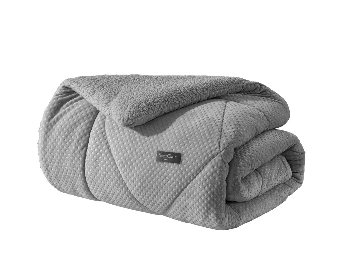 Κουβέρτες, Παπλώματα Anesis Home - ΣΗΜΑΝΤΙΚΟ: Σε περίπτωση διαφοράς τιμής από το κατάστημα ισχύει παντα και μόνο η τιμή του καταστήματος Κουβερτοπάπλωμα Ημίδιπλο Saint Clair Serena Silver 180x