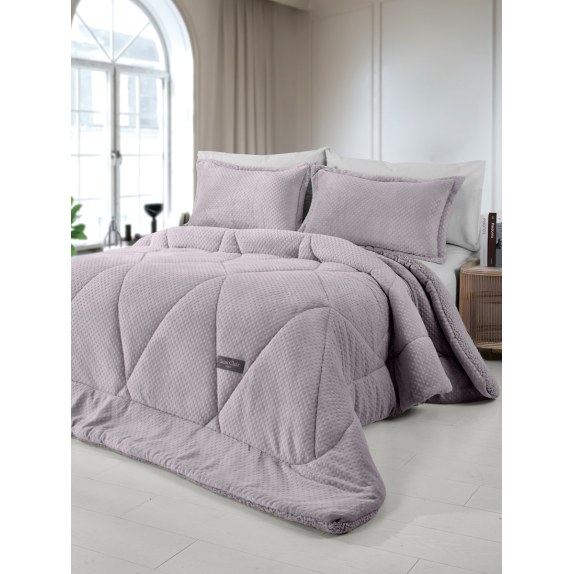 Κουβερτοπάπλωμα Υπέρδιπλο Saint Clair Serena Melanze 220x240