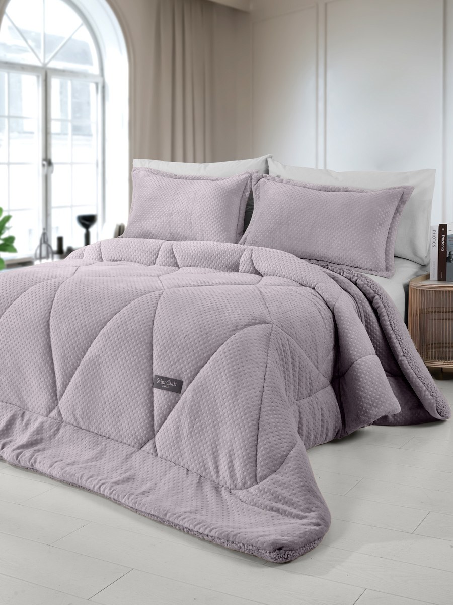 Κουβερτοπάπλωμα Υπέρδιπλο Saint Clair Serena Melanze 22